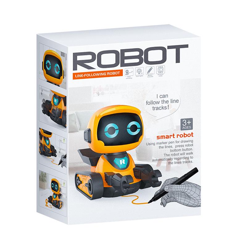 Track Drawing Smart Robot: Fun Early Education Toy with Sound Effects for Kids