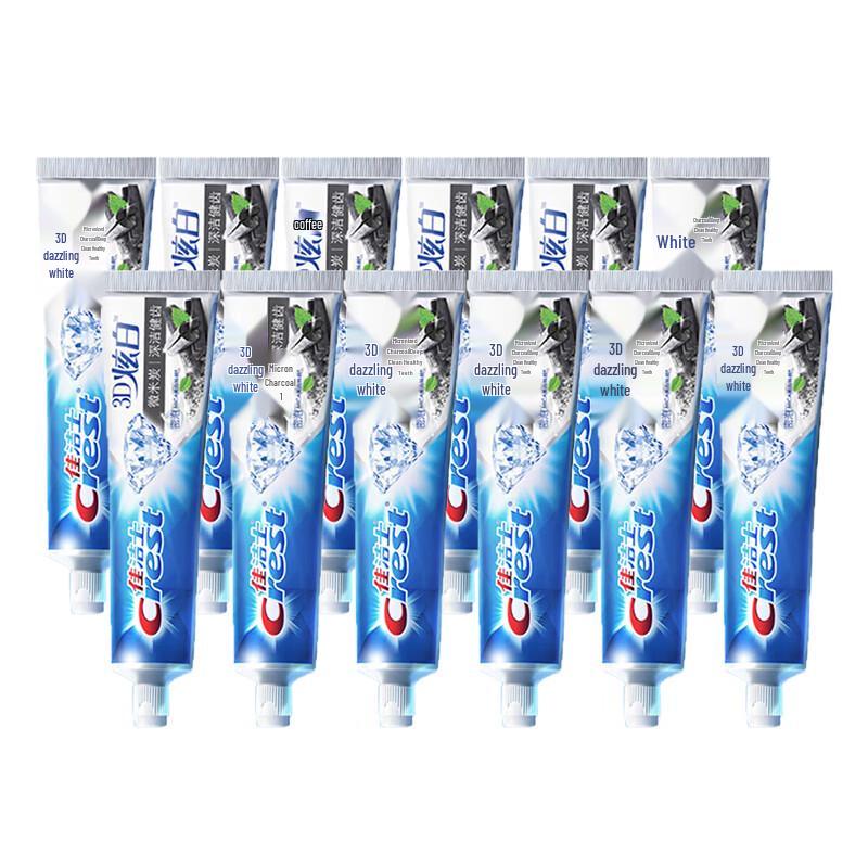 Crest 3D White Micro Charcoal Toothpaste (12-Pack)