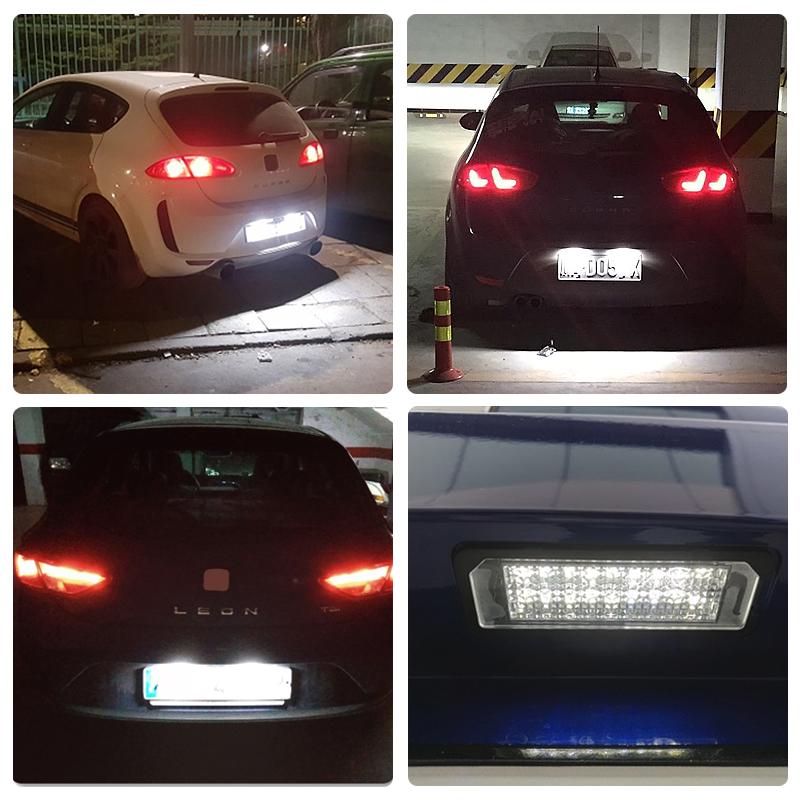 Vshgm2 Светодиодный фонарь номерного знака Для Seat Altea Exeo Ibiza Leon Toledo Для VW T-Roc Phaeton Rabbit Scirocco Golf 4/5/6/7 Skoda Superb