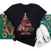 Happy Christmas Tshirt Women Tshirt Cartoon Christmas Theme Tshirt Plussize  Women Tops Daily Christmas Celebration Wear