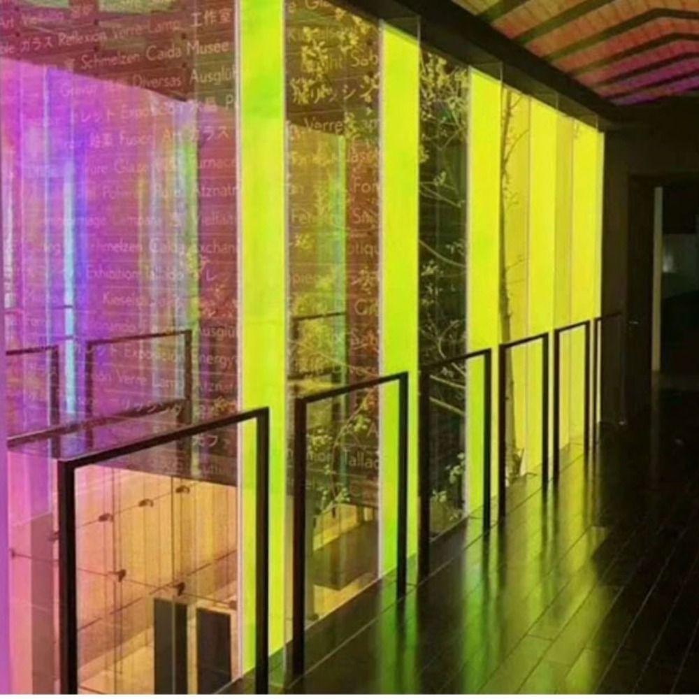 Glass Dichroic Home Decor Glass Sticker Gradual Decorative Film Rainbow Color Sticker Window Film
