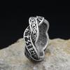 New Stainless Steel Viking Odin Runes Ring for Man Women Simple Punk Fashion Nordic Amulet Jewelry Gifts Accessories