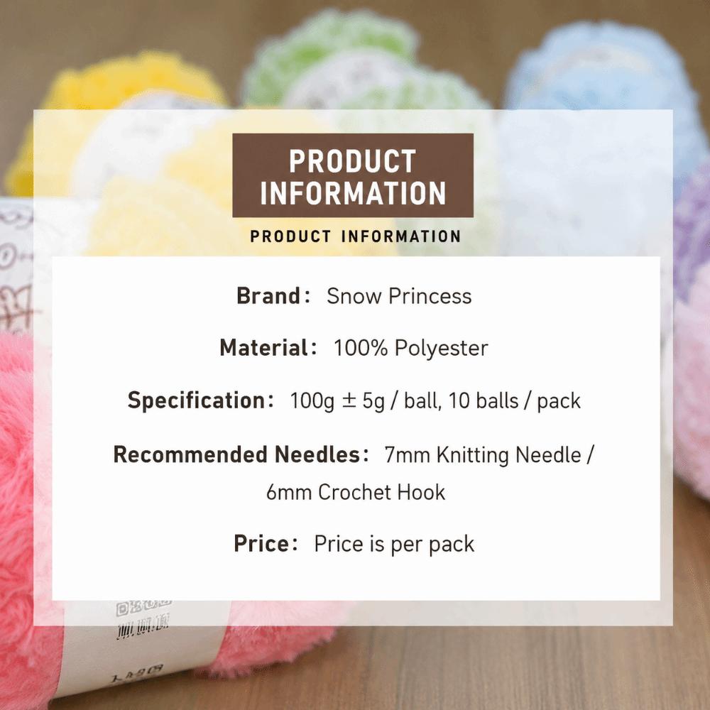 Long Plush Faux Fur Yarn Thickness Knitting Yarn Thread New Fluffy Mink Yarn DIY Crocheting Hat