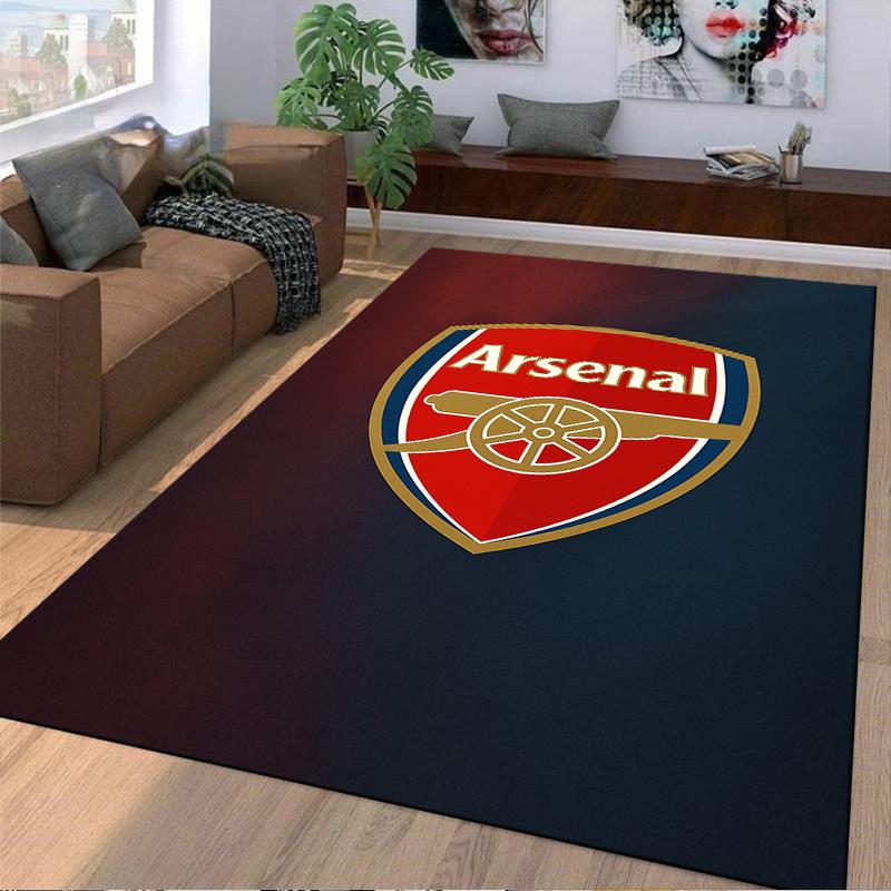Arsenal Football Logo carpet Designed floor mat, suitable as a non-slip mat for the living room or bedroom sofa