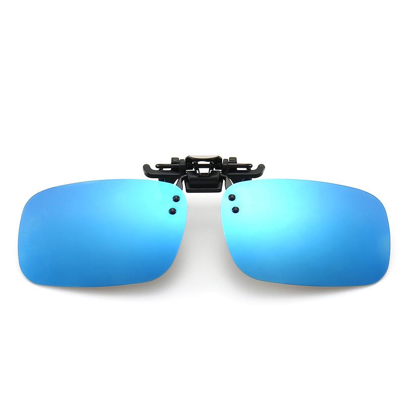 Rimless Flip Up Clip On Sunglasses Men Women Polarized Driving Fishing Cycling Night Vision Glasses Clip On Eyeglasses