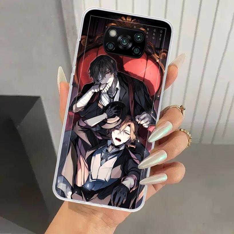 Чехол для телефона Bungo Stray Dogs Double Black для Xiaomi Poco X7 X6 X5 X4 X3 Nfc F7 Ultra F6 F5 Pro F4 GT F3 M6 M5S M4 M3 Мягкая печать