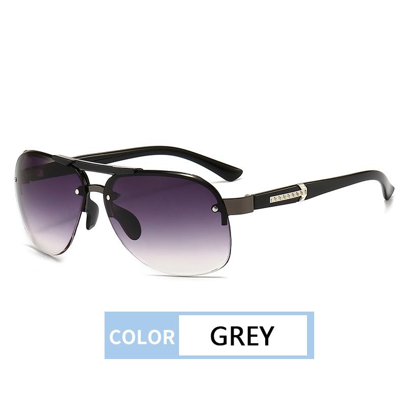 Солнцезащитные очки мужские без оправы очки для вождения солнцезащитные очки-авиаторы с защитой от ультрафиолета для вождения неполяризованный модный аксессуар