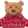 Великобритания JE Luo Xiong Ba Xiong Зимняя Рождественская Пижама с Плюшевым Мишкой - Вязаный Новогодний Комфорт.