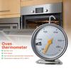 New Stainless Steel Oven Thermometer Large Dial Baking BBQ Cooking Meat Food Temperature Measurement Hang Stand Kitchen Supplies