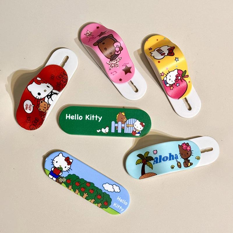 Cute Cartoon Sanrio Hello Kitty Y2K Personalized Band-Aid Mobile Phone Holder Suitable For Mobile Phones And Mobile Phone Cases