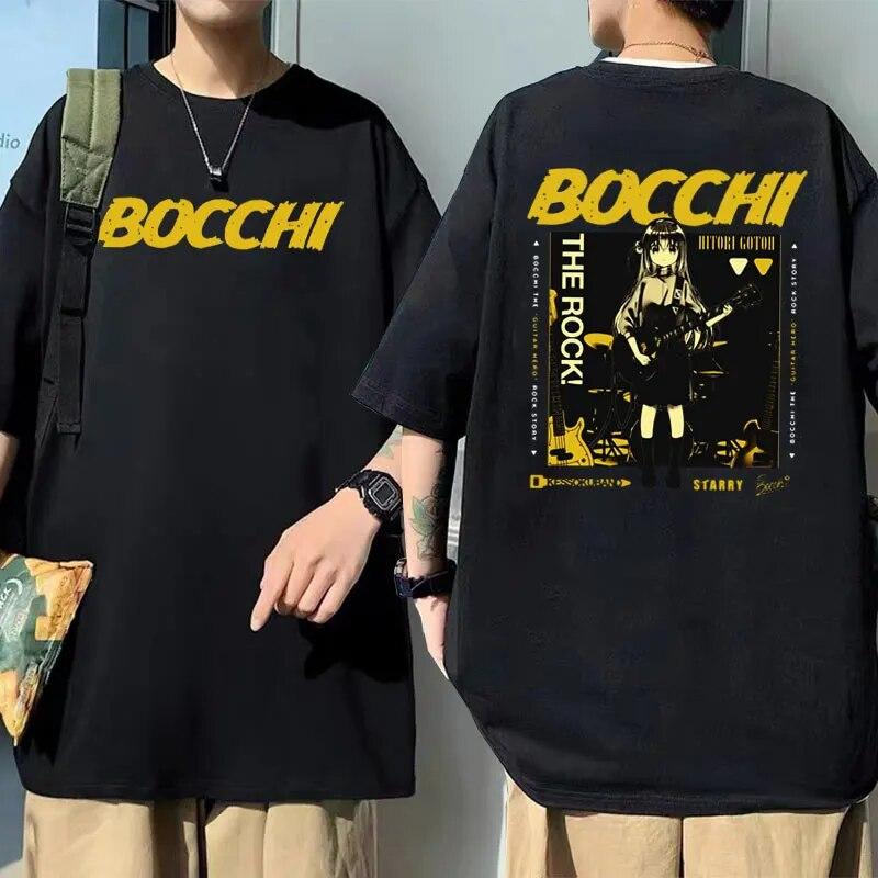 Милые забавные футболки с рисунком аниме BOCCHI THE ROCK Gotoh Hitori, летние женские футболки унисекс большого размера, футболки унисекс, футболка из 100% хлопка