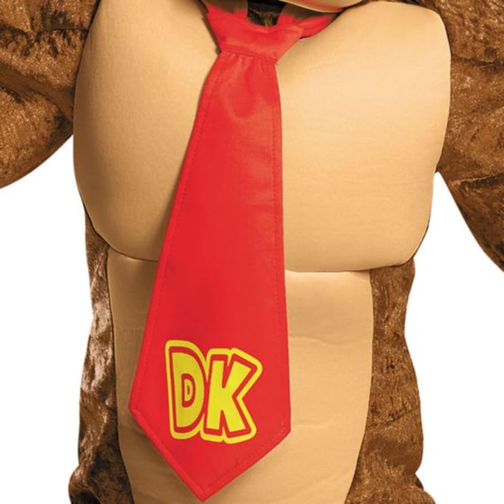 Disguise Donkey Kong Costume Deluxe Super Mario Nintendo Brown 98812K Bros. Medium/7-8