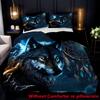 Ловец снов Волк 3D-печать Мультяшный Аниме Волк Одеяло Полиэстер Мягкий Удобный Общежитие Спальня Постельное белье Простыни Комплект