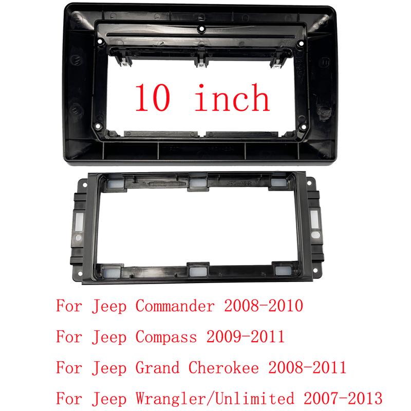 Рамка для Android-магнитолы автомобиля для Jeep Commander Compass Grand Cherokee Wrangler/Unlimited 10-дюймовая панель магнитолы Жгут проводов