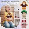 Мягкая Плюшевая Игрушка Набивное Животное Дизайн Кролика с Вышитыми Глазами и Ртом для Коллекционного Дисплея и Удобного Держания в Руке