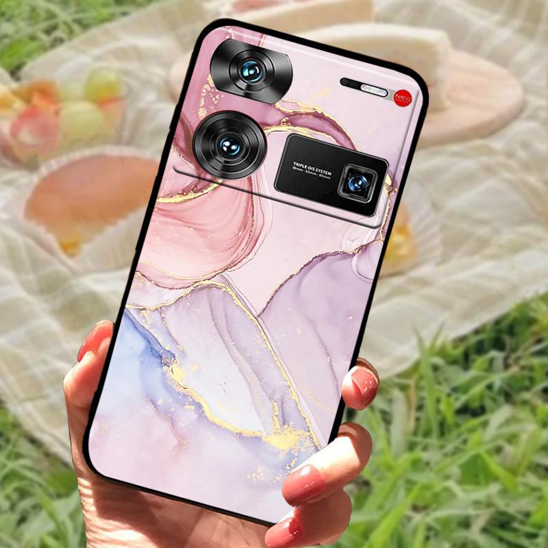 Ударопрочный чехол Funda для ZTE nubia Z60 Ultra, силиконовый, черный, мягкий бампер для чехлов телефона Nubia Z60 Ultra, Z60Ultra, мультяшный корпус