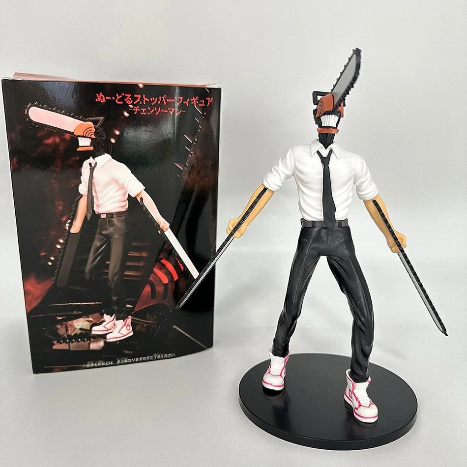 Горячая фигурка Аниме Человек-бензопила Power Denji Фигурка Действия ПВХ Фигурка Человек-бензопила Power ПВХ Модель Коллекционная для Взрослых Кукла Игрушка Подарок