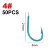 FTK 50 шт./лот высокоуглеродистый рыболовный крючок 3 #-10 # ISEAMA с ушком для карпа и сома Anzol Peche, японские снасти для рыбалки