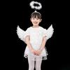 Handmade Angel Wings Creative White Feather Wings Cosplay Little Wings Props for Halloween Parties Festivals