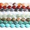 10x13 мм натуральный граненый камень ромбовидные бусины для изготовления ювелирных изделий DIY браслет 16 шт. бусины
