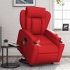 VidaXL Reclining Massage Armchair Red Faux Leather 3204556