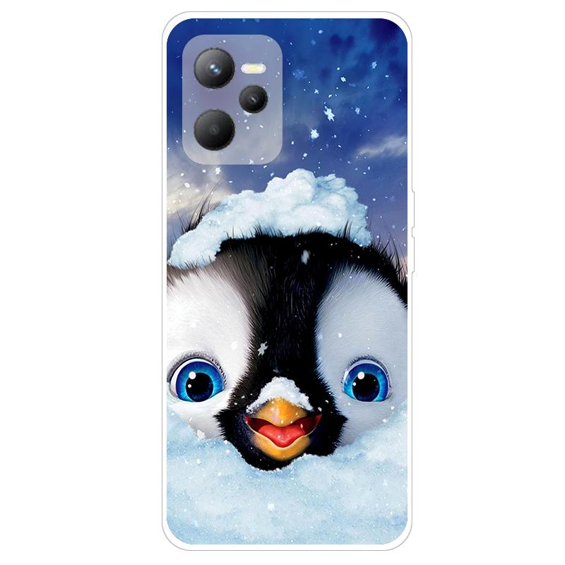 Чехол для Realme C35 RMX3511, мягкие силиконовые чехлы для телефонов с милой башней и бабочкой для Oppo Realme C35 C 35 RealmeC35, чехол-бампер