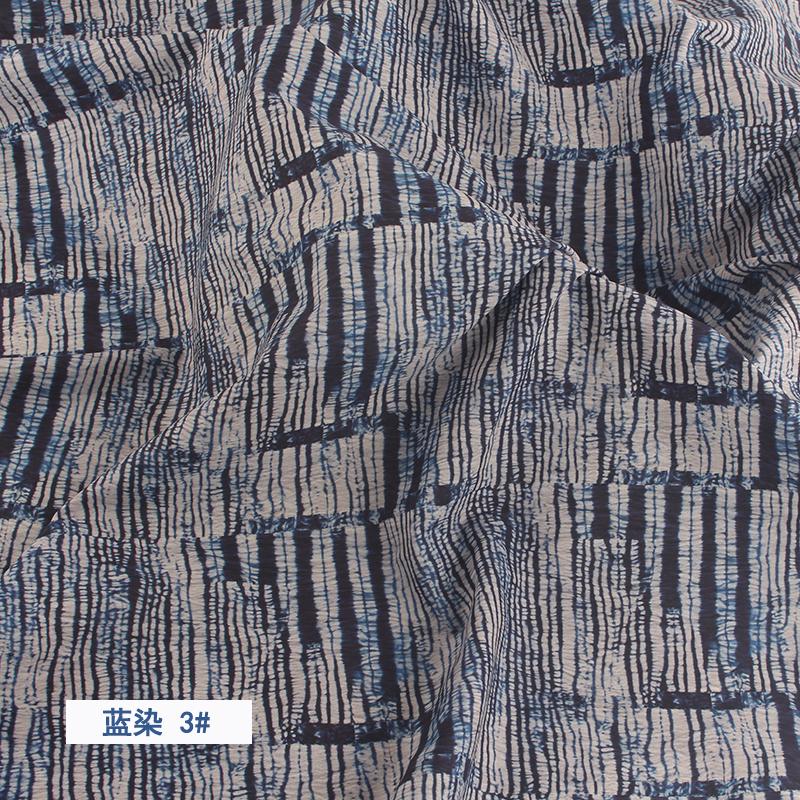 Имитация тай-дай синий краситель Цветочный принт Хлопковый поплин Тонкая ткань для DIY Детская одежда Ручная работа Аксессуары хлопковая ткань