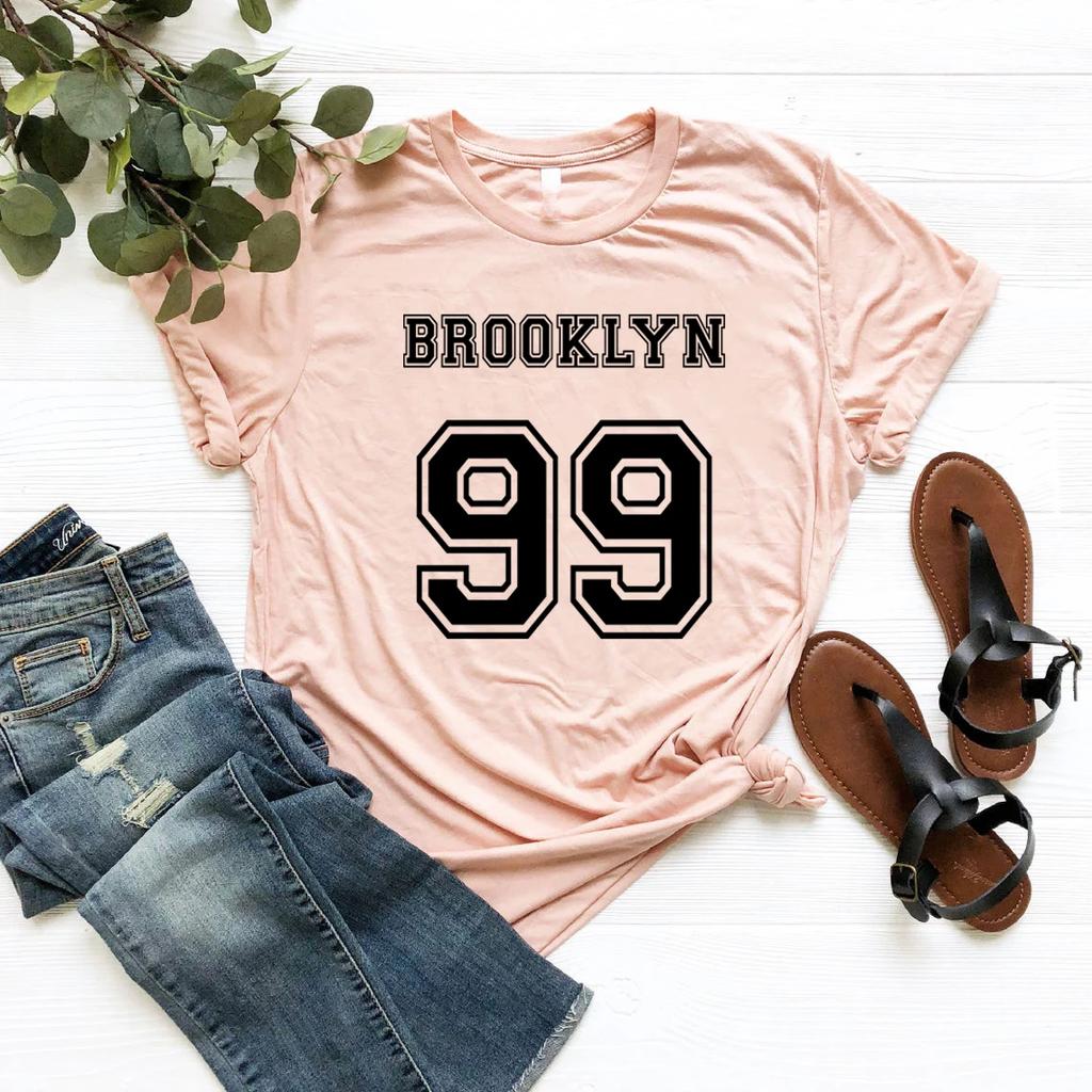 Brooklyn 99 T-Shirt Brooklyn Nine Nine TV Show Shirt Precinct T Shirt Women Graphic T Shirts Short Sleeve Tees Streetwear Tops