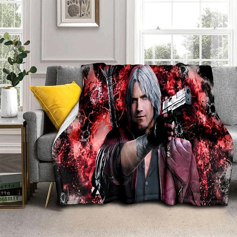 3D DMC Game D-Devil May Cry Gamer одеяло, мягкое одеяло для дома, спальни, кровати, дивана, пикника, путешествия, офиса, одеяло, детское одеяло