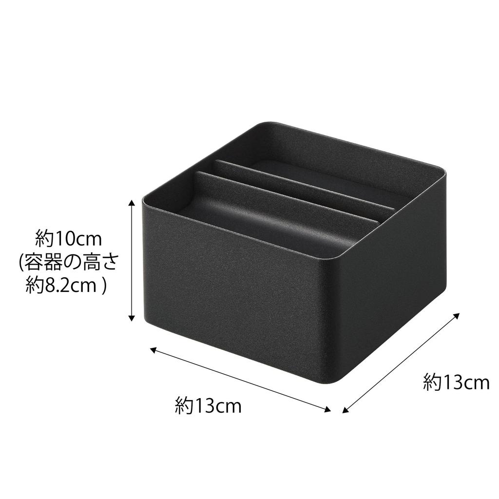 Компактный футляр для салфеток Yamazaki Tower с крышкой Ш13 х Г13 х 6196, черный, прибл.. В10см,