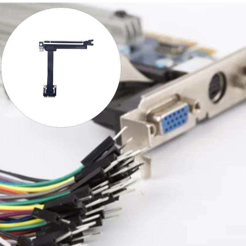 Удлинительный кабель для видеокарты Mini PCIe на PCIE3.0 Прямоугольный адаптер Кабель-карта Для аксессуаров сборки компьютера