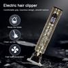Electric Hair Trimmer T-Blade LED Display Hair Cutting Machine Battery Operated Haircutting Clipper for Hair Cutting