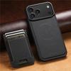 2 IN 1 N52 Magnetic Attraction Wallet Case For iPhone 17 12 13 14 Plus 15 16 Pro Max 16e 17e Air For Magsafe Retro Leather Cover