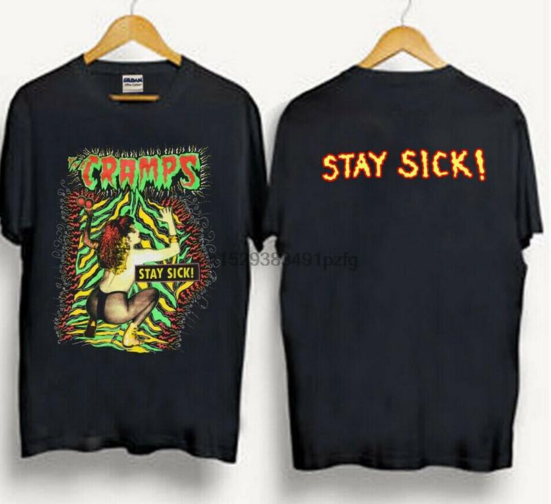 РЕДКОЕ ПЕРЕИЗДАНИЕ Винтажная футболка The Cramps 1990 Stay Sick Унисекс
