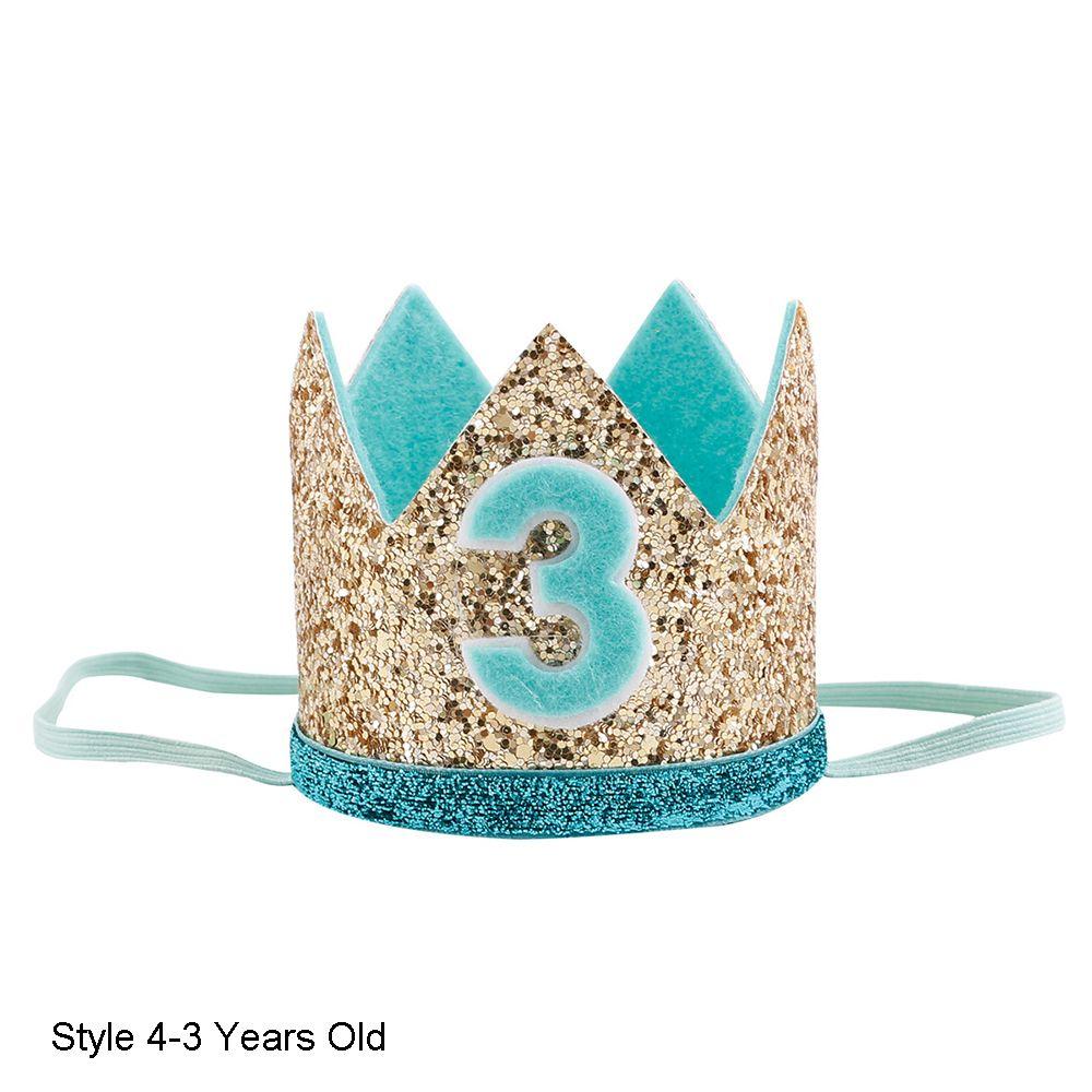 Подарок Принц Принцесса Эластичный Цветочный Головной Убор Детская Шляпа на День Рождения Корона Повязка на Волосы Вечернее Украшение для Головы