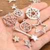 10 шт. Подвеска в виде пятиконечной звезды с вырезами, ювелирная подвеска