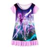 Children's K-POP Witch Hunt Group Thin Short-sleeved Sleeping Dress Summer Girls' Sleeping Dress
