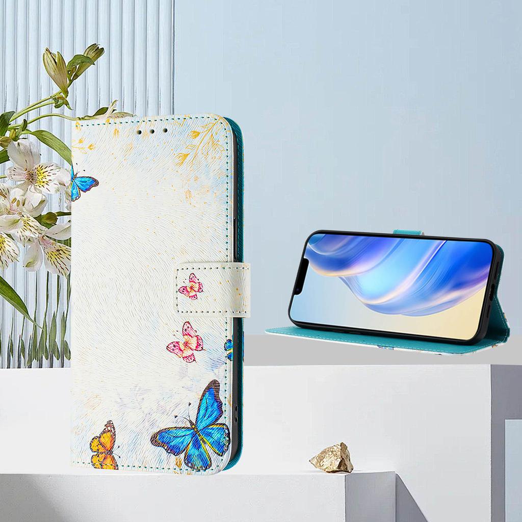 The Butterfly Family Forest Luxury Painted Leather Case Wallet PU Leather Book Style Cover for Samsung Galaxy S21 S22 S23 S24,A13 A15 A16 A06 A54...