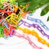 20/50Pcs Mixed Color Acrylic U Shape Ring Beads Connector Link Chain For Necklace Bracelet Making