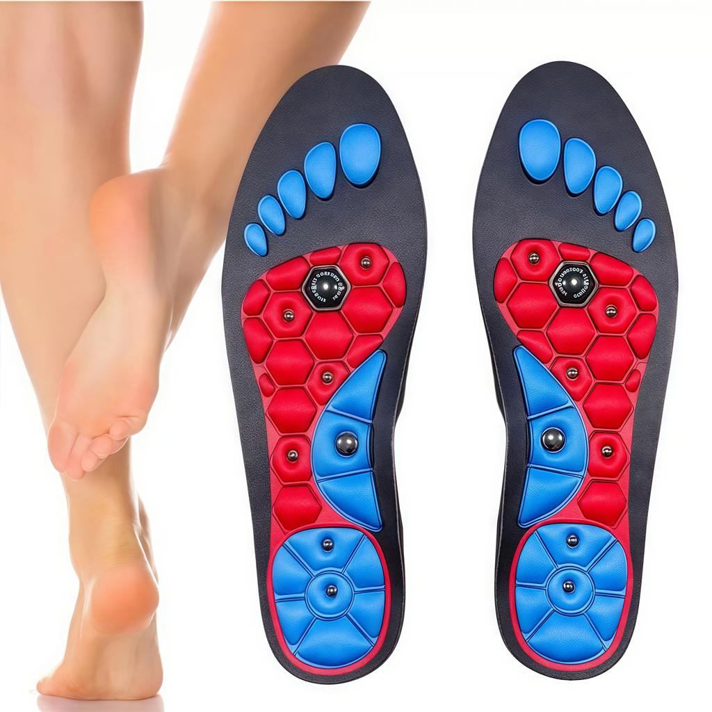 Магнитная массажная стелька - удобная подушечка из ЭВА для мужчин и женщин, улучшенная поддержка стопы, 1 пара