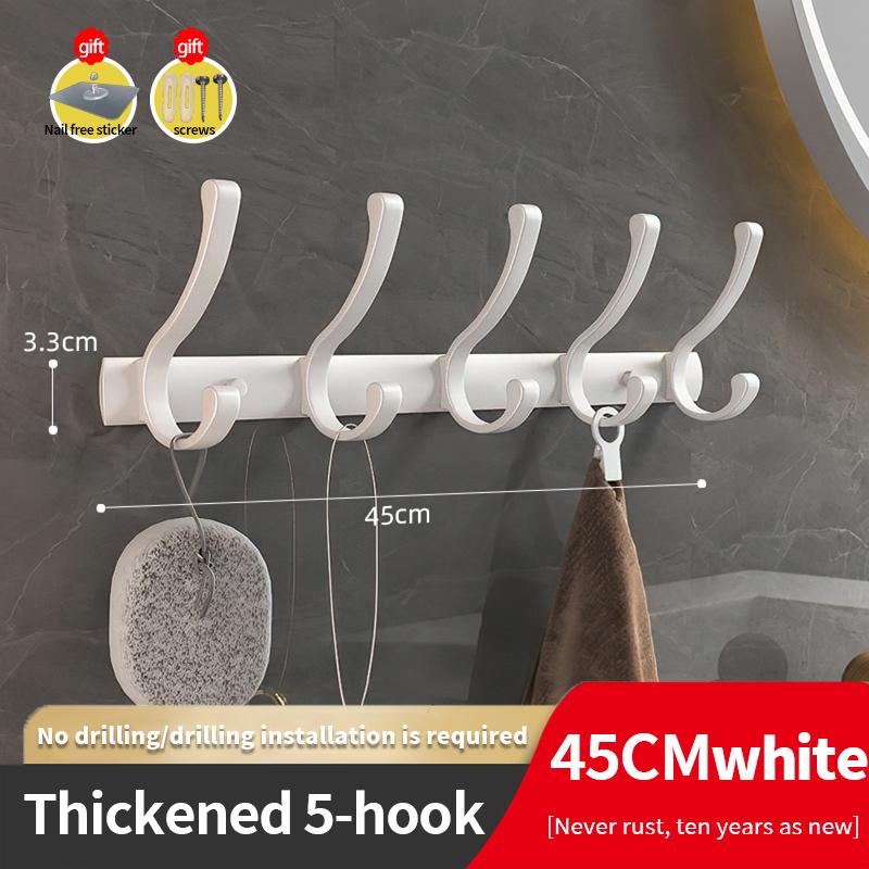 YUNJIEYA Черный/Белый/Цвет оружейной стали Дверные крючки Вешалка для одежды Хранение Спальня Крючок для одежды Настенный Кухонные аксессуары для ванной