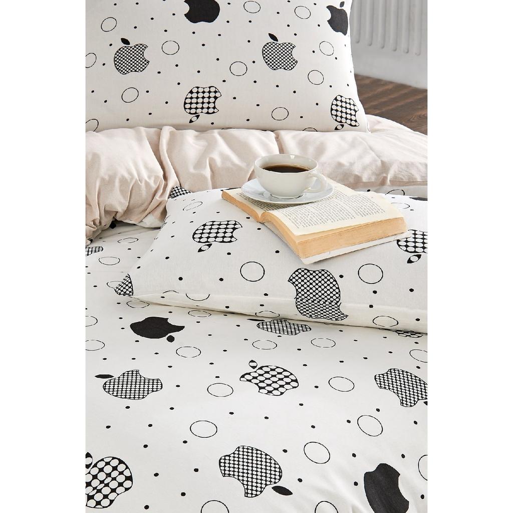Tiles Single Patterned Duvet Cover Set, Elastic Sheet And 1 Pillowcase
