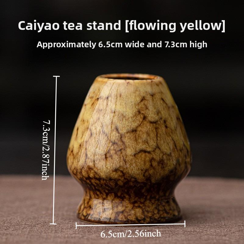 Ceramic Tea Whisk Bamboo Hat Point Wiping Tool Tea Constitutional Tray Japanese Tea Ceremony Accessories