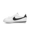 Nike Cortez Basic Leather 'White Black' (Unisex) White / Black-Metallic Silver Running Shoes 819719 100