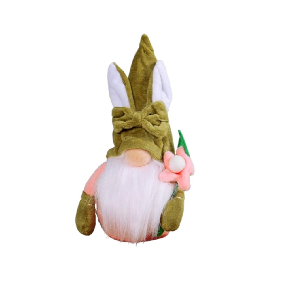 Kawaii Easter Faceless Dwarf Doll Mini Gnome Rabbit Doll Flower Easter Decoration  Home
