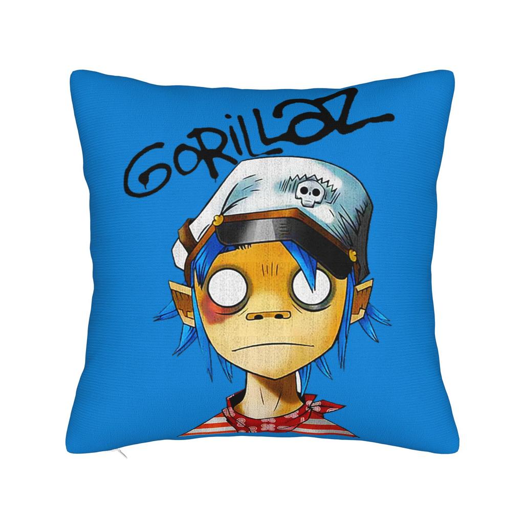 Наволочка Gorillaz Напечатанная Тканевая Наволочка Декоративная Наволочка Чехол для Подушки Кровать На Молнии 45X45см