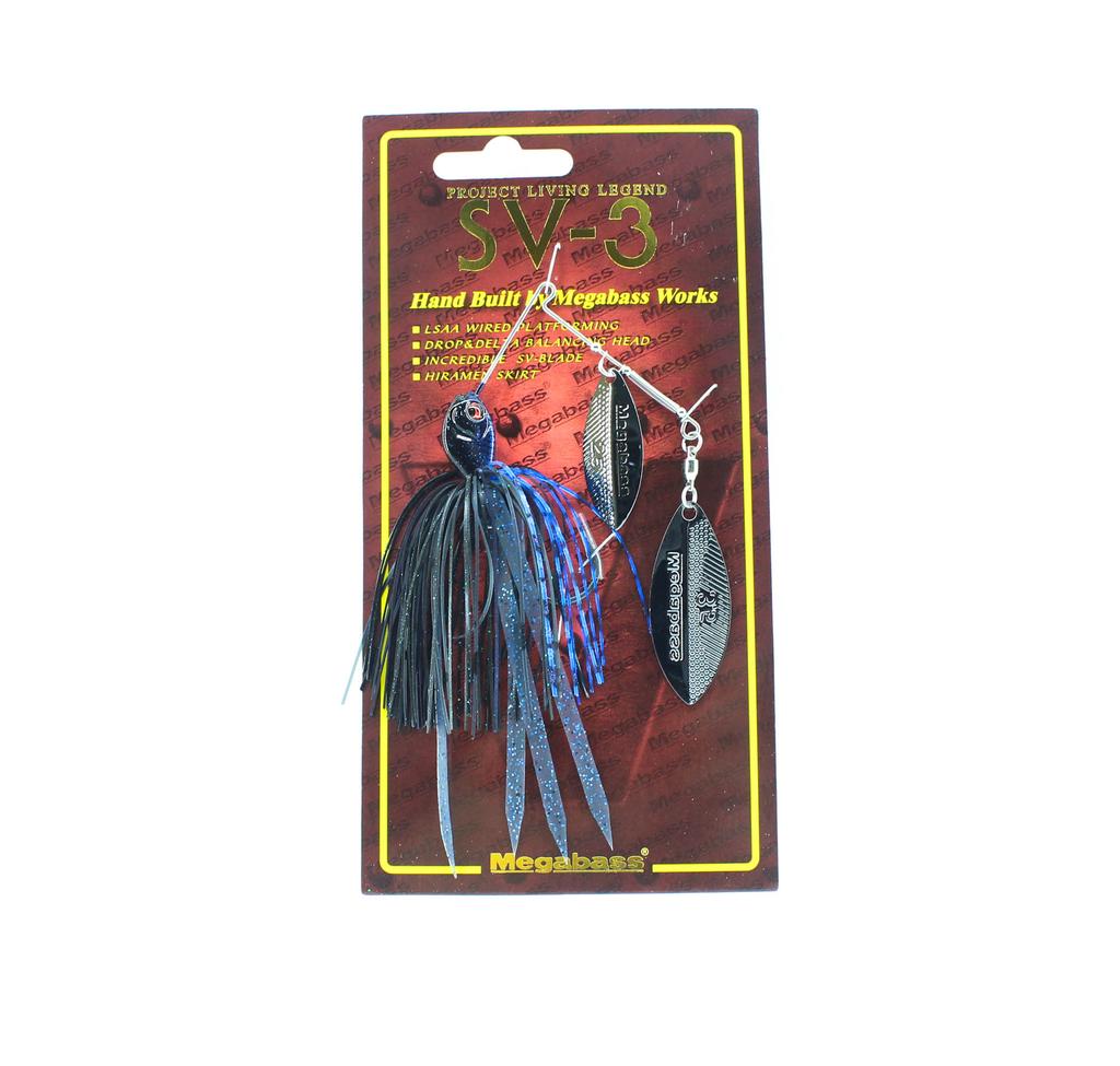 Megabass Спиннербейт SV 3 3/8 унции DW Черный Синий (3431)