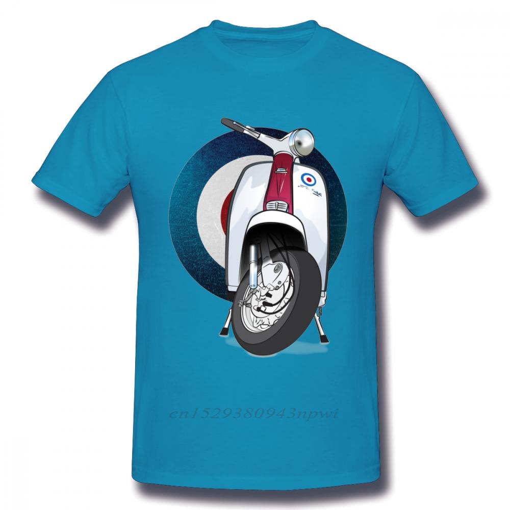 Awesome Target Logo T Shirt Italy Scooter Tee Shirt Unisex Vintage Motocycle Graphic Tshirt Big Size