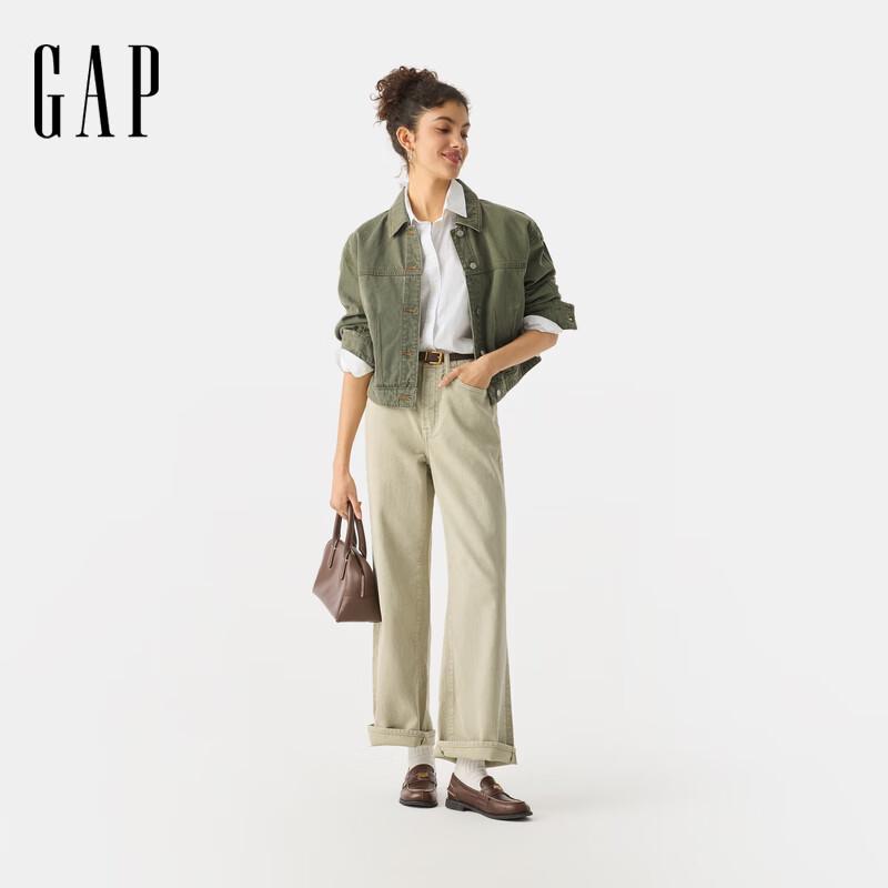 Gap Женская джинсовая куртка оверсайз в рабочем стиле, весна 2025