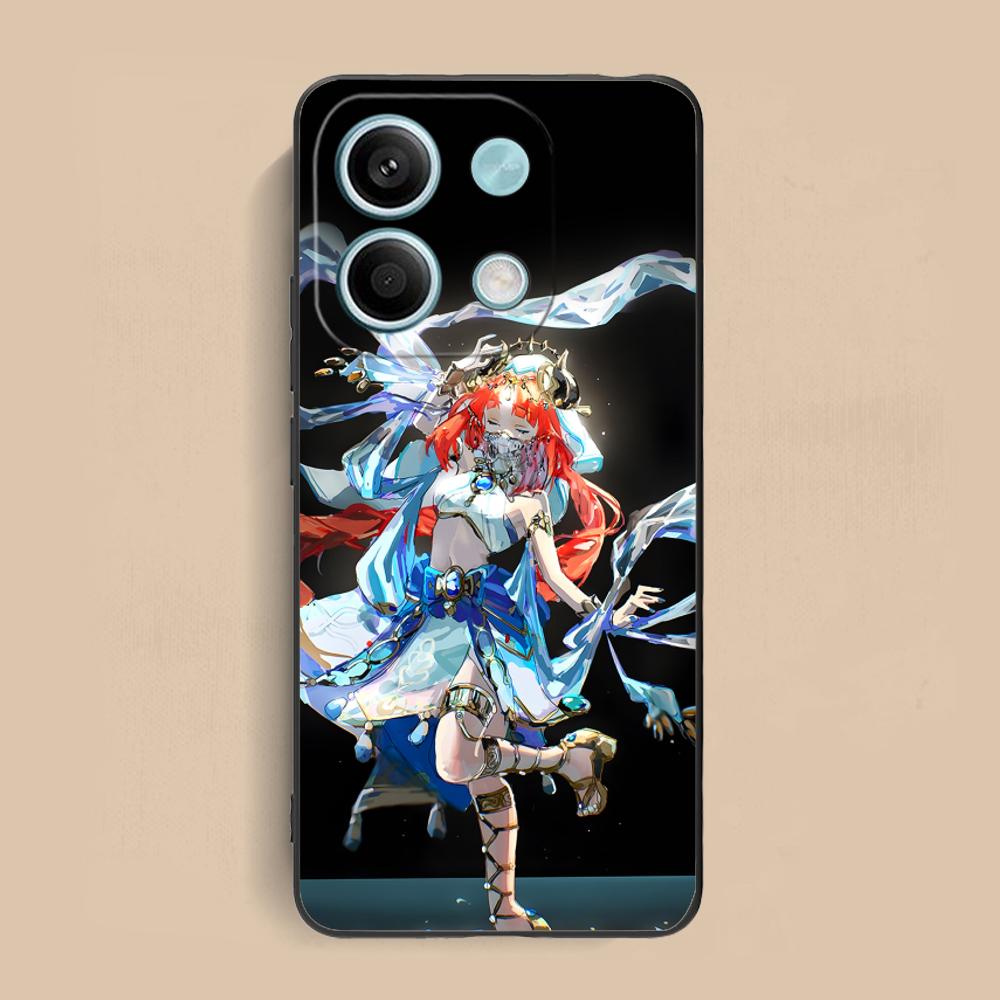 Игровой чехол GI Nilou Матовый ТПУ для мобильного телефона Xiaomi Redmi 15 14 13 12 A5 3 2 1 C Plus 4G 5G Цветная печать